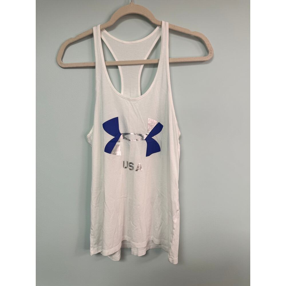 EUC! Under Armour USA Training Tank - Medium - White